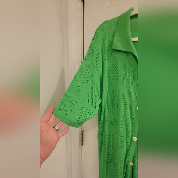 First Love NWOT Buttondown Top Large - Picture 6 of 9